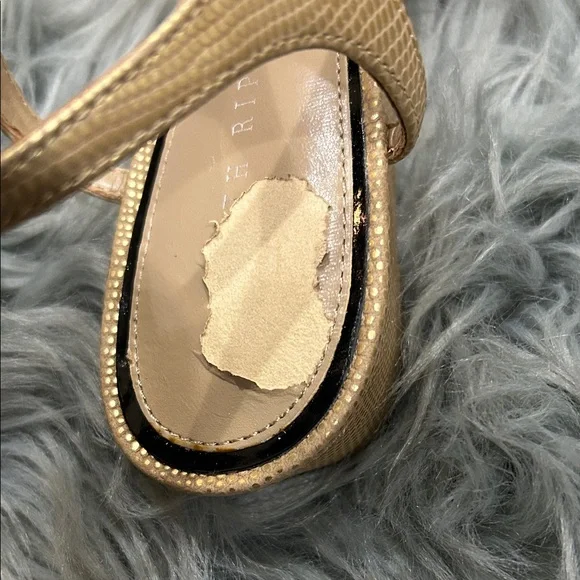 Judith Ripka Metallic Gold Sandals - Picture 8 of 11